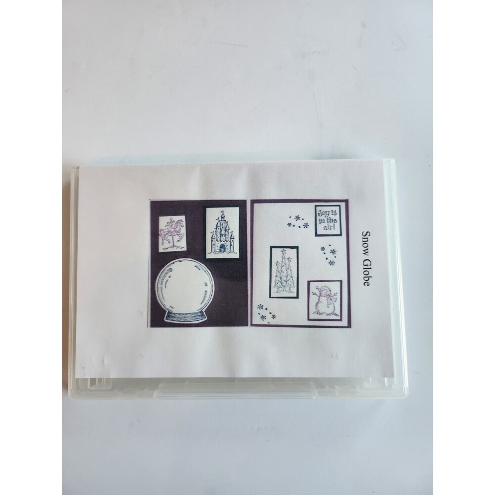 INVENTORY REDUCTION SALE. Stampin' Up! Rubber Stamp Set Snow Globe 7 Pieces B34